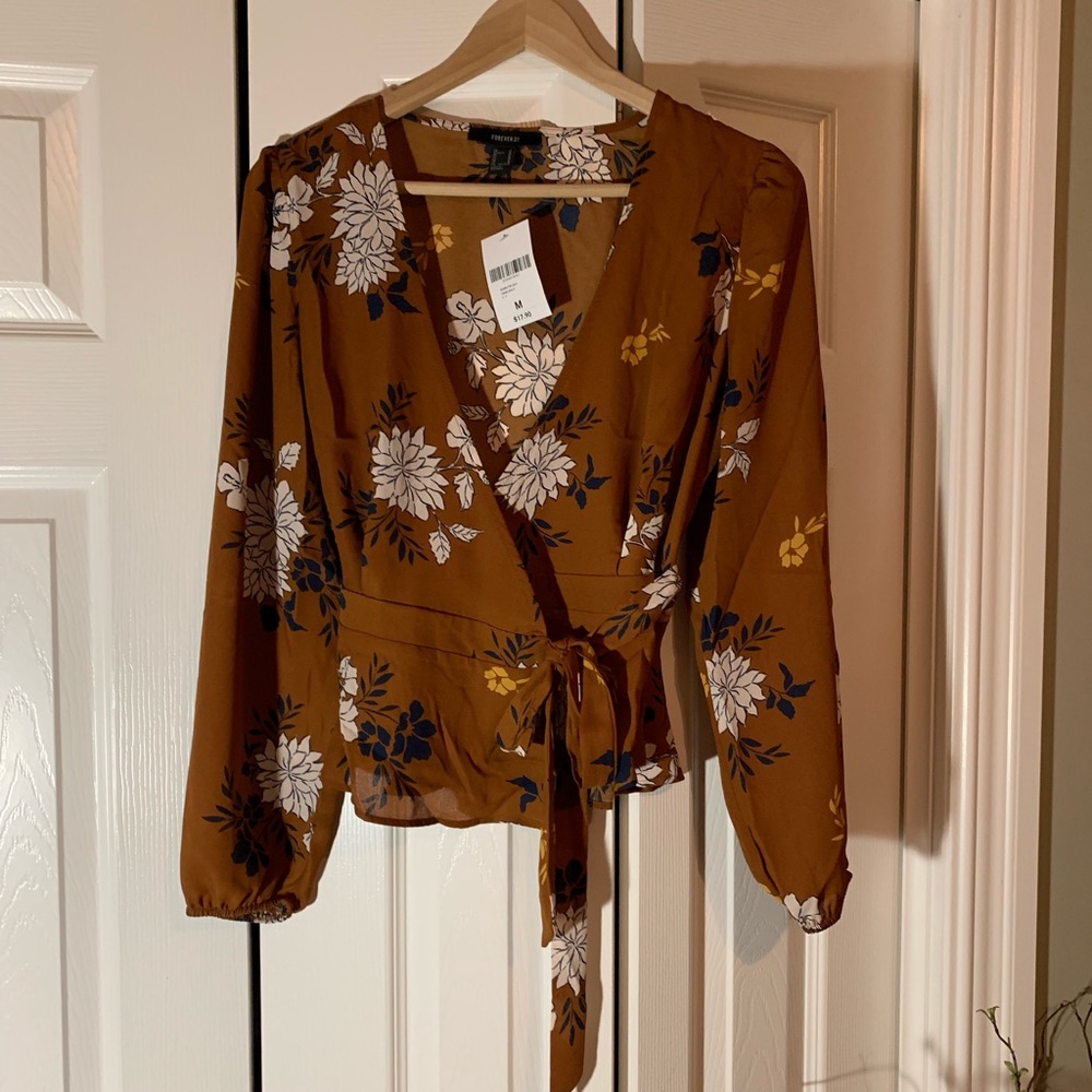 Forever 21 wrap blouse